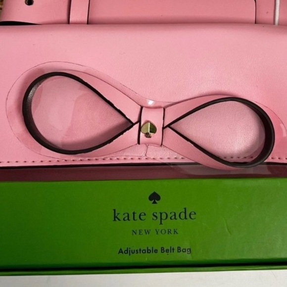 Kate Spade Pink Leather Bow accent Belt Bag Size XL NWT - Picture 5 of 6